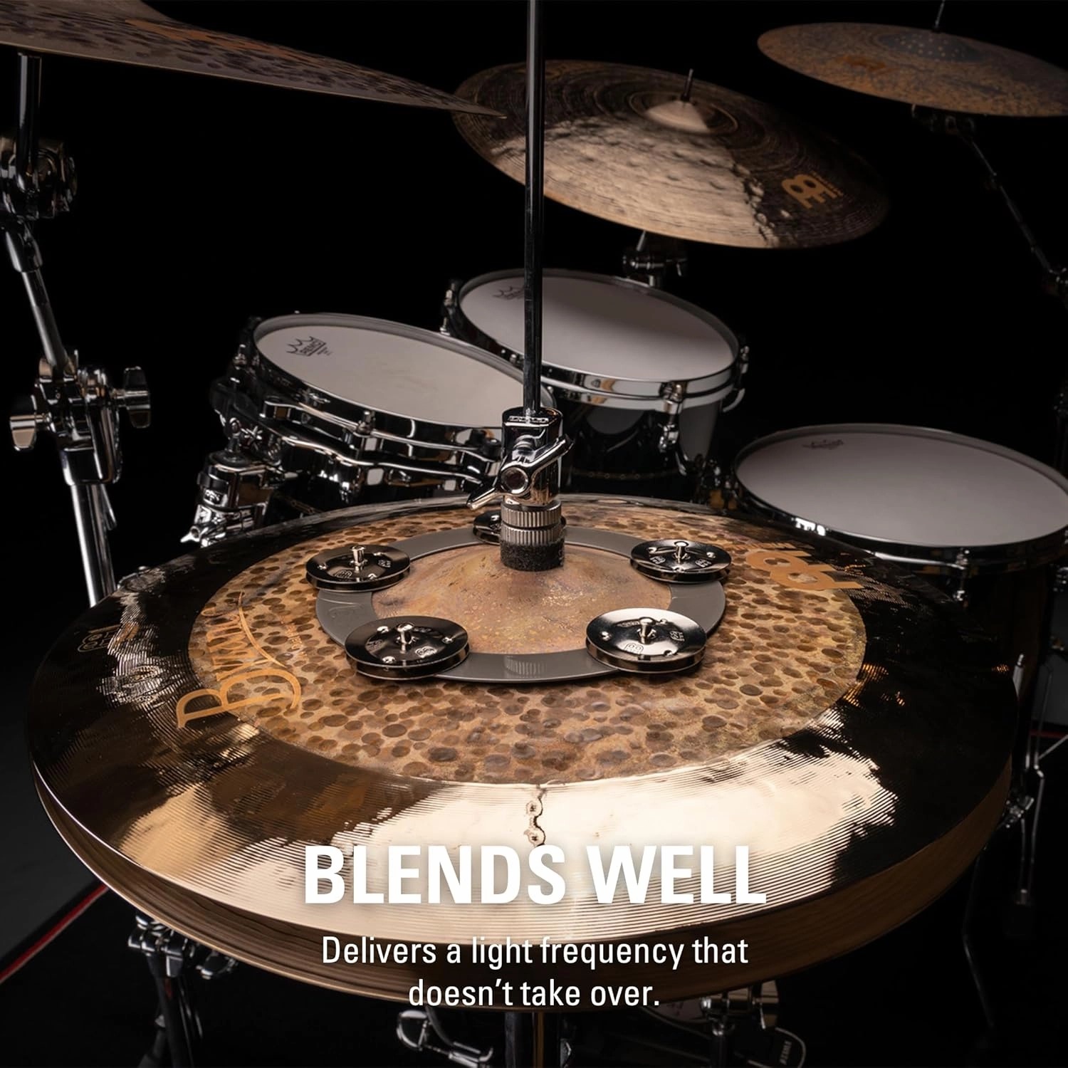 Meinl Cymbals Ching Ring Tambourine Jingle Effect, Stainless Steel — NOT Made in China — for Hihats, Crashes, Rides and Stacks (CRING)