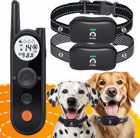 MIMOFPET Wireless Dog Fence System for 2 Dogs - Up to 3500ft Adjustable Electric Fence,Waterproof Training Collar Rechargeable,Pet Containment System for Large Medium Pets