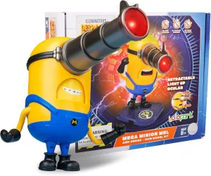 Minions Toy Despicable Me 4 Toys, 4.7 Inch Mega Mel Action Figures，Retractable Eye and 5 Changeable Facial Expressions Minion Model Kits，Gifts for Kids Ages 8 Years & Older