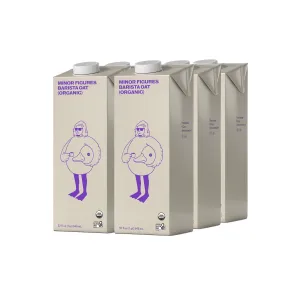 Minor Figures - Oat Milk - Organic - Barista Standard - 32 Oz - 6 Pack - Non Gmo - Plant Based - Vegan - Dairy Free - Shelf Stable - Unsweetened