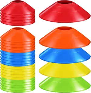 Mipcase 30 Pack Soccer Cones for Sports Training, Agility Cones with Carry Bag for Soccer Basketball Softball Training Practice Equipment