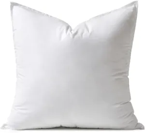MIULEE 20x20 Down Alternative Pillow Insert Decorative Throw Pillow 20 x 20 Inch Body Bed Sleeping Ultra Soft Fluffy Form for Sofa Couch Bed