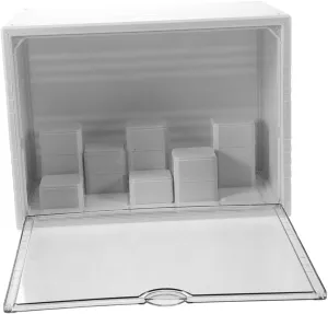 Mobestech Acrylic Display Case for Mini Action Figures Transparent Stackable Organizer for Collectibles Space-saving Design for Home Office and Shop Storage