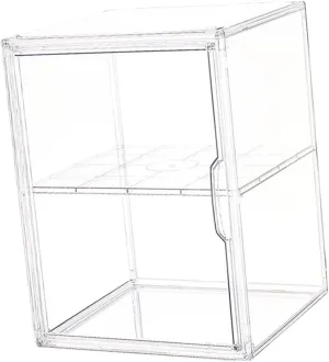 Model Car Showcase Transparent Display Case Figurine Display Case Showing Cabinet Figure Display Storage for Toy Minifigure, Double layer