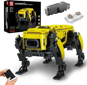 Mould King 15066 Mechanical Robot Dog Building Blocks Model, 936 Pieces Remote Controlled Robot Dog Toy for Adults and Children, DIY Building Set as Toy/STEM Project/Collectibles