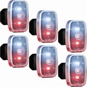 Mudder Running Lights for Runners Rechargeable LED Safety Lamps USB Rechargeable Clip on Strobe Bicycle Tail Lamps with 5 Modes Flashing Bike Lights for Night Riding Walking Hiking Pet Dog