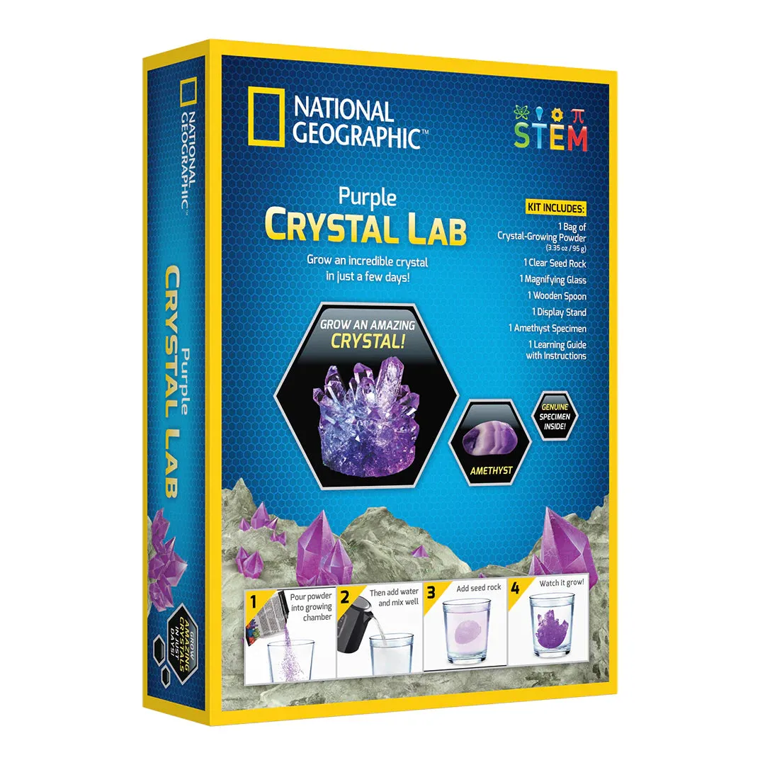 National Geographic Crystal Growing Kit - Purple