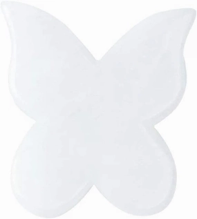 Natural Healing Crystal Clear Quartz Jade Gua Sha Butterfly Scraping Massage Tool, Genuine Healing Gemstone for Facial Lifting and Tightening Massage, Anti-Wrinkles, Anti-Aging (Clear Quartz)