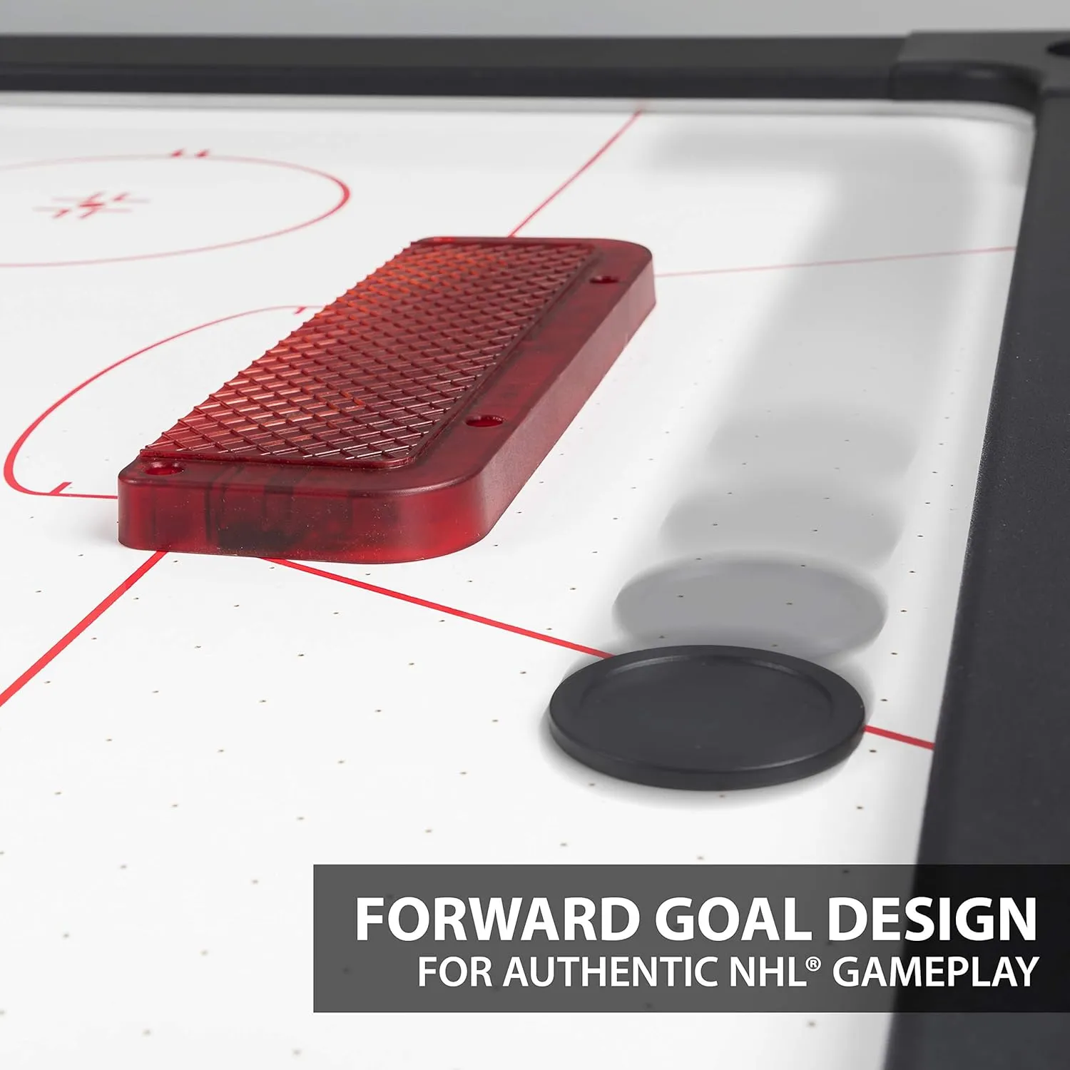 NHL 84" Air Hockey Tables - New York Rangers, Boston Bruins, Detroit Red Wings - Wrap-Around Goal; LED Scoring; 4 Pucks & Pushers