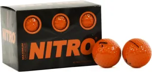 Nitro NMD12OBXC Maximum Distance Golf Ball (12-Pack), Orange