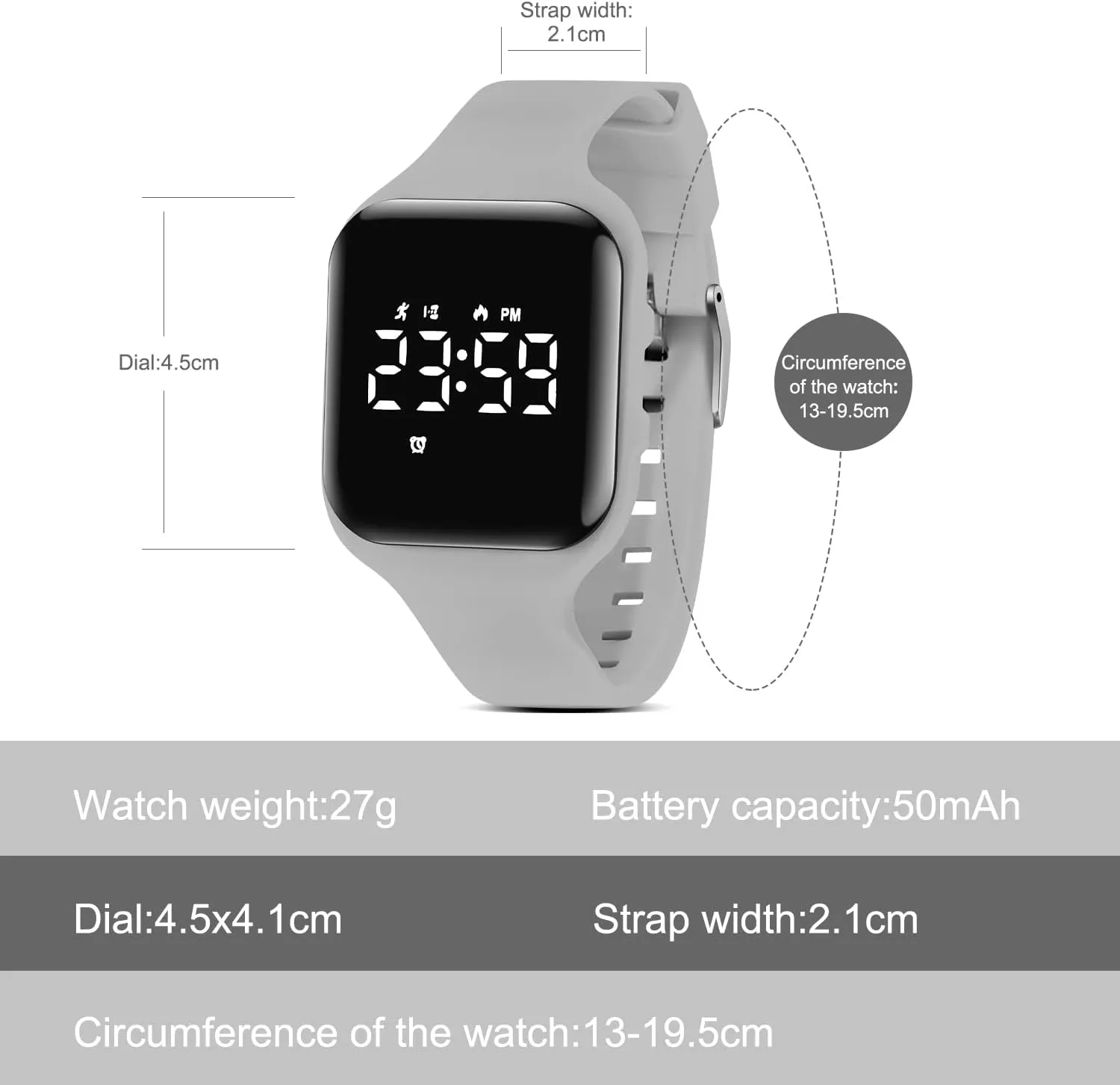 NN BEN NEVIS Kids Watch, Digital Watch for Boys Girls, Sport Watch with Fitness Tracker, Alarm Clock, Stopwatch, No App and Waterproof, Watch for Kids Ages 5-12