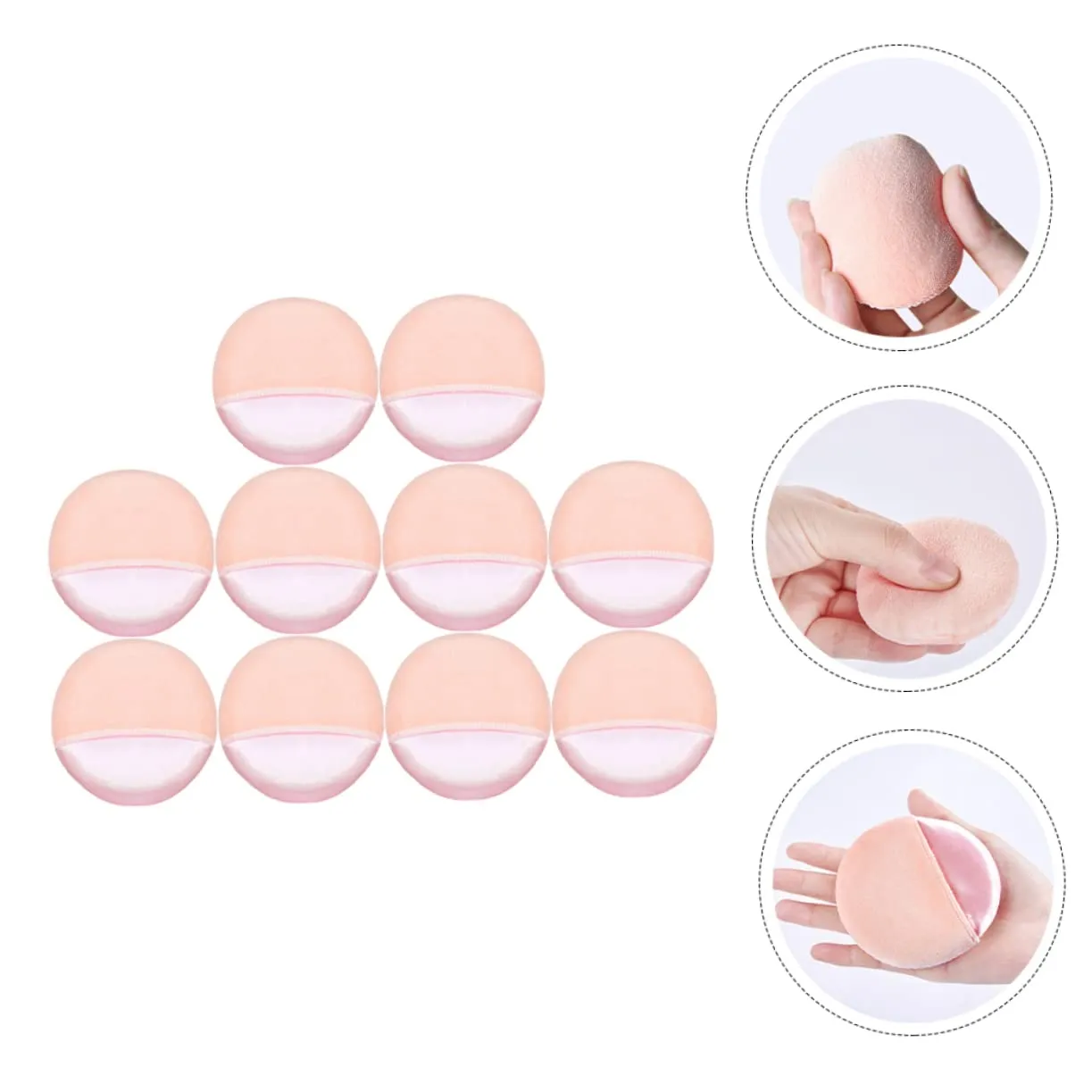 NOLITOY 40pcs Soft Makeup Puff Comfortable Cosmetic Applicators for Powder Makeup Powder Pads for Even Application for Face Body Use for Women