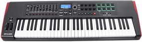 Novation Impulse 61 Keys USB bus-powered MIDI Controller Keyboard – Robust, ultra-responsive, full-size piano keyboard with aftertouch and velocity-sensitive pads – works on Mac or Windows