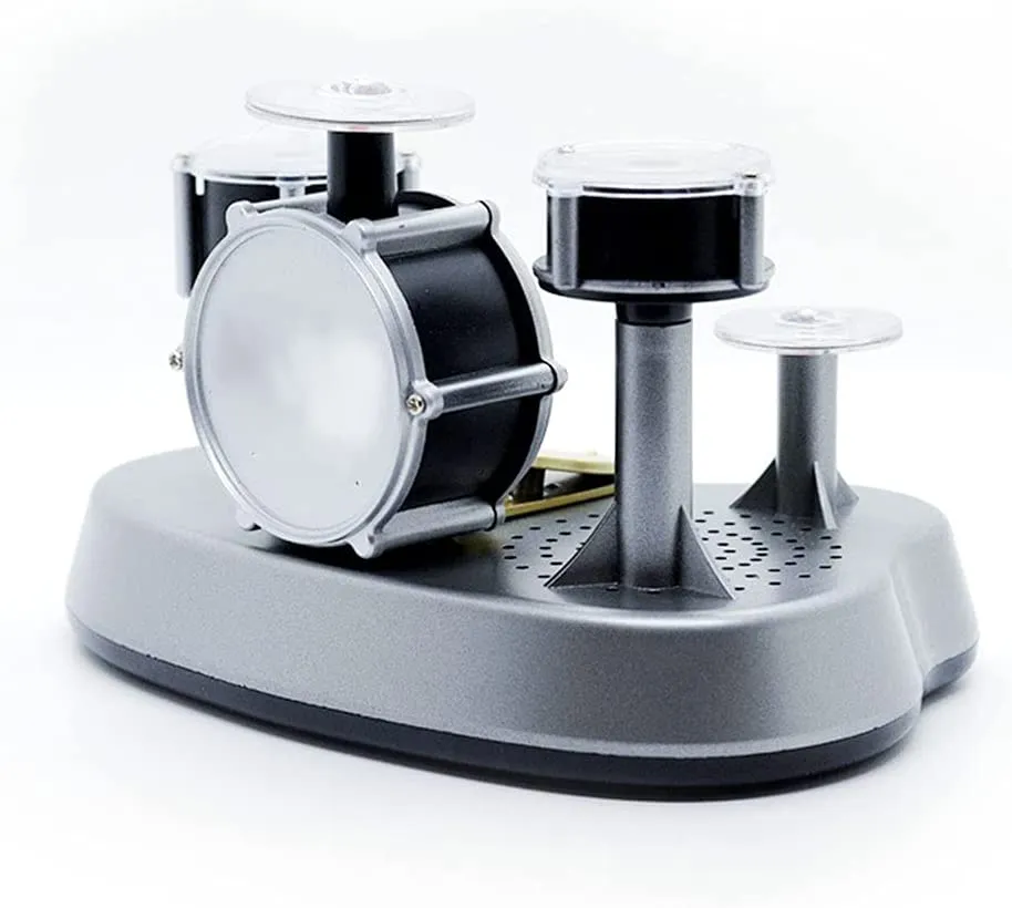 NSVJVY Kids Drum Set Imports Electronic Mini Finger Drum Desktop Novelty Set with Sounds and Lights,Finger Touch Drum, Novel Desktop Drum Kit (Size:A)