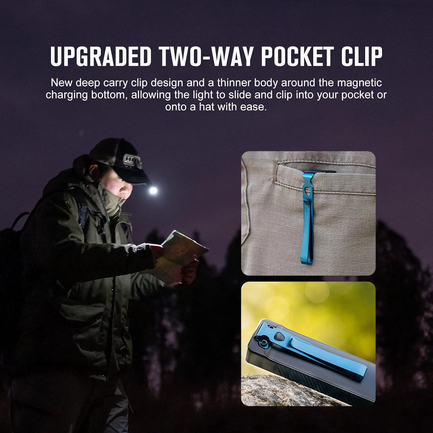 OLIGHT Arkfeld UV Rechargeable EDC Flashlight, 1000 Lumens White LED and 365nm Blacklight Combo for Outdoors, Emergency, Working, Pet Urine Detection (OD Green CW)