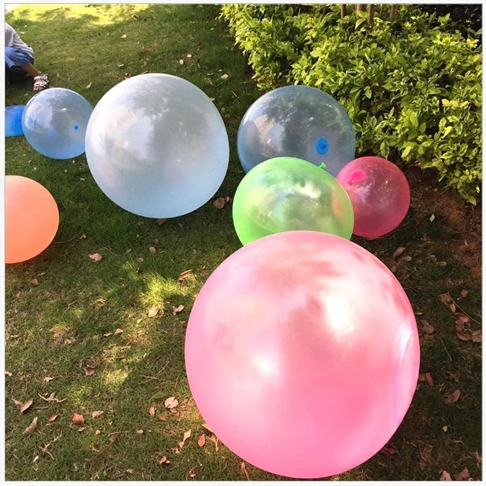 OPENDGO 3pcs Bubble Ball 15inch Inflatable Funny Ball Soft Rubber Ball for Adults Indoor Outdoor Beach Pool Party