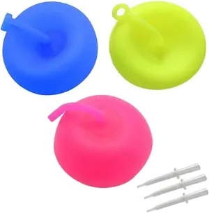 OPENDGO 3pcs Bubble Ball 15inch Inflatable Funny Ball Soft Rubber Ball for Adults Indoor Outdoor Beach Pool Party