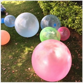 OPENDGO 3pcs Bubble Ball 15inch Inflatable Funny Soft Rubber Ball for Adults Indoor Outdoor Beach Pool Party