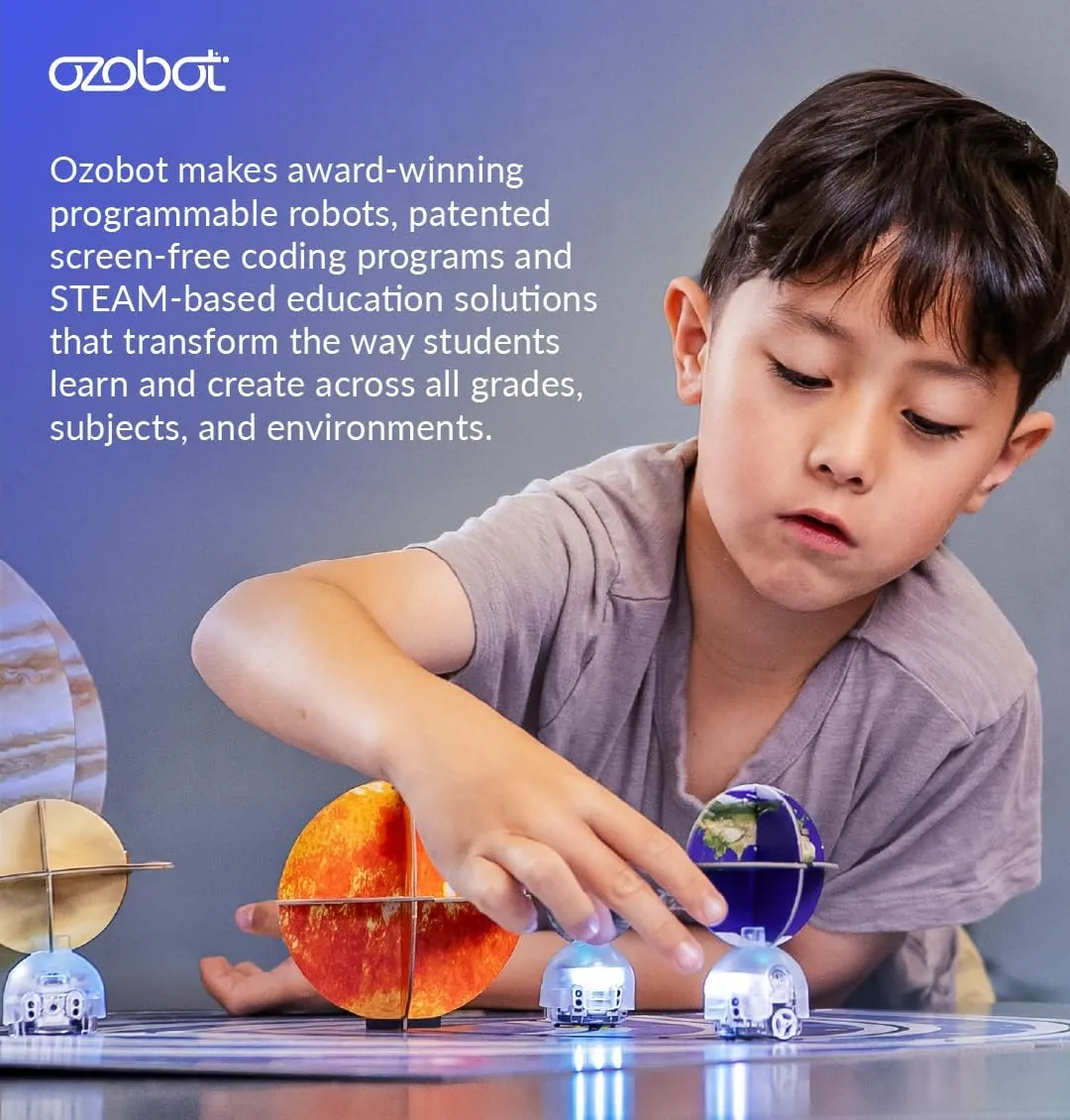 OzoGoes to The Solar System: STEM Kit, Ages 8 , Learn The Solar System, Problem-Solving, Classroom Science Activities, Easy Assembly, NGSS Aligned, Digital Lessons, Robot Not Included