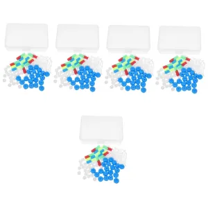 PartyKindom 5 Sets Interactive Model Double Helix Science Decor Molecular Model Kit for Classroom Educational Tool