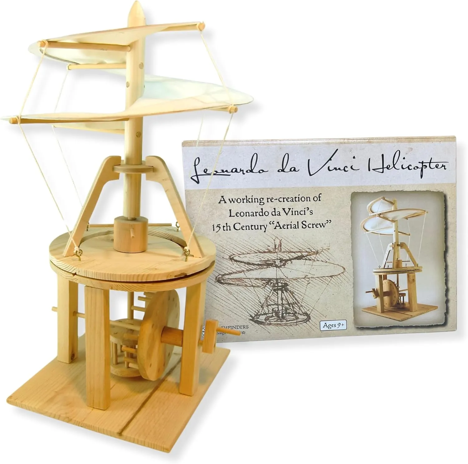 Pathfinders STEM Kit – Leonardo da Vinci Helicopter Model kit Science Kits for Kids Age 12-14 | stem Kits for Kids Age 12-14 Physics Toys | Engineering | Learning Resources