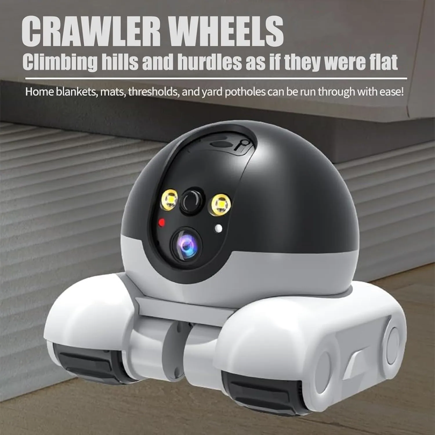Patrol Buddy Robot Camera, Robot Camera on Wheels with App Remote Control, 2025 New Indoor Movable Security Monitor, 2 Way Talk Motion Detection, House Movable, 1080P Night Vision Cam (Wife Supply)