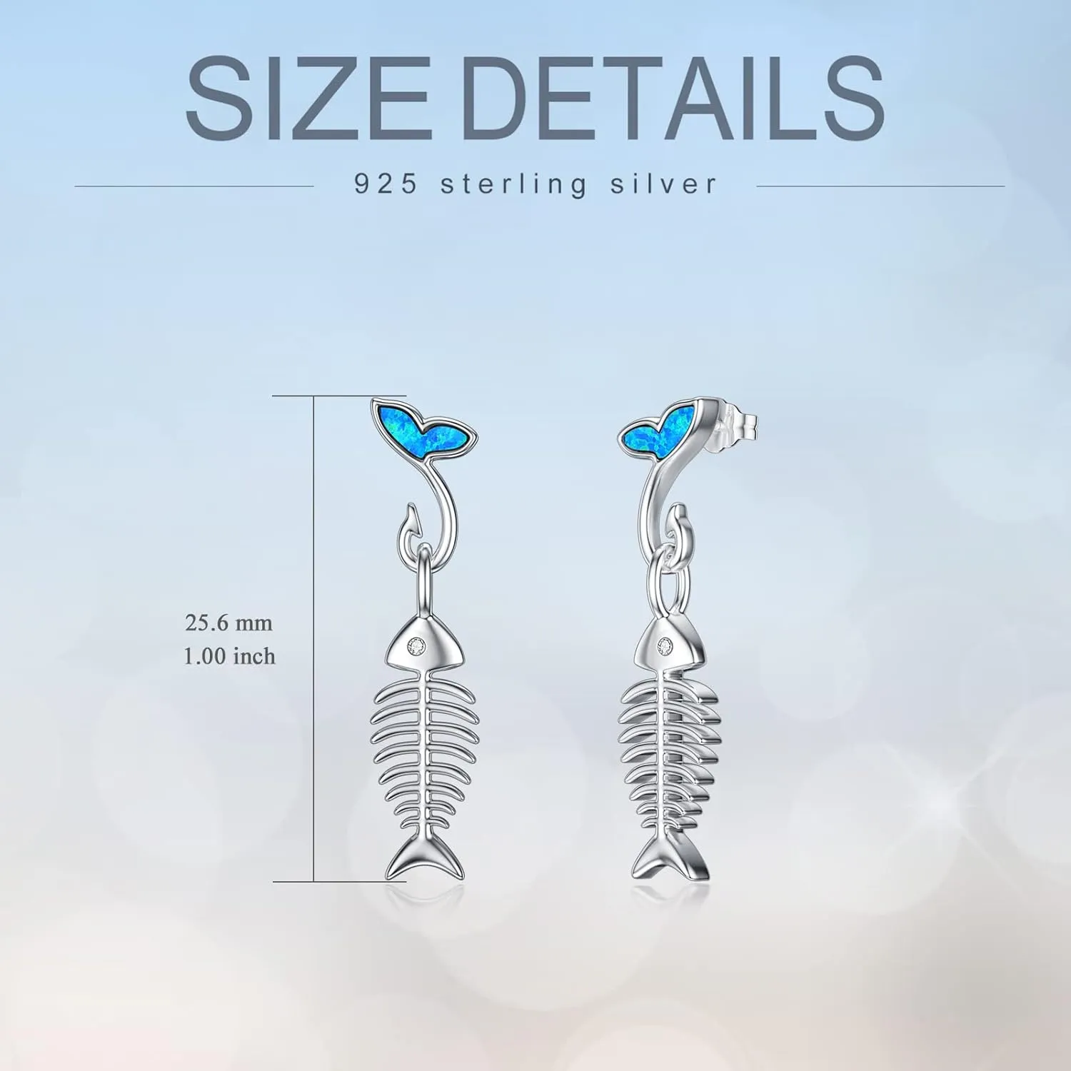 PELOVNY Animal Dangle Earrings Sterling Silver Hypoallergenic Moss Agate Crystal Moonstone Earrings Bee Butterfly Dolphin Peacock Phoenix Jewelry Birthday Christmas Gifts for Women
