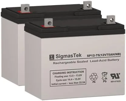 Permobil Entra Miniflex Wheelchair Deep Cycle Battery 12V 75AH Replacement