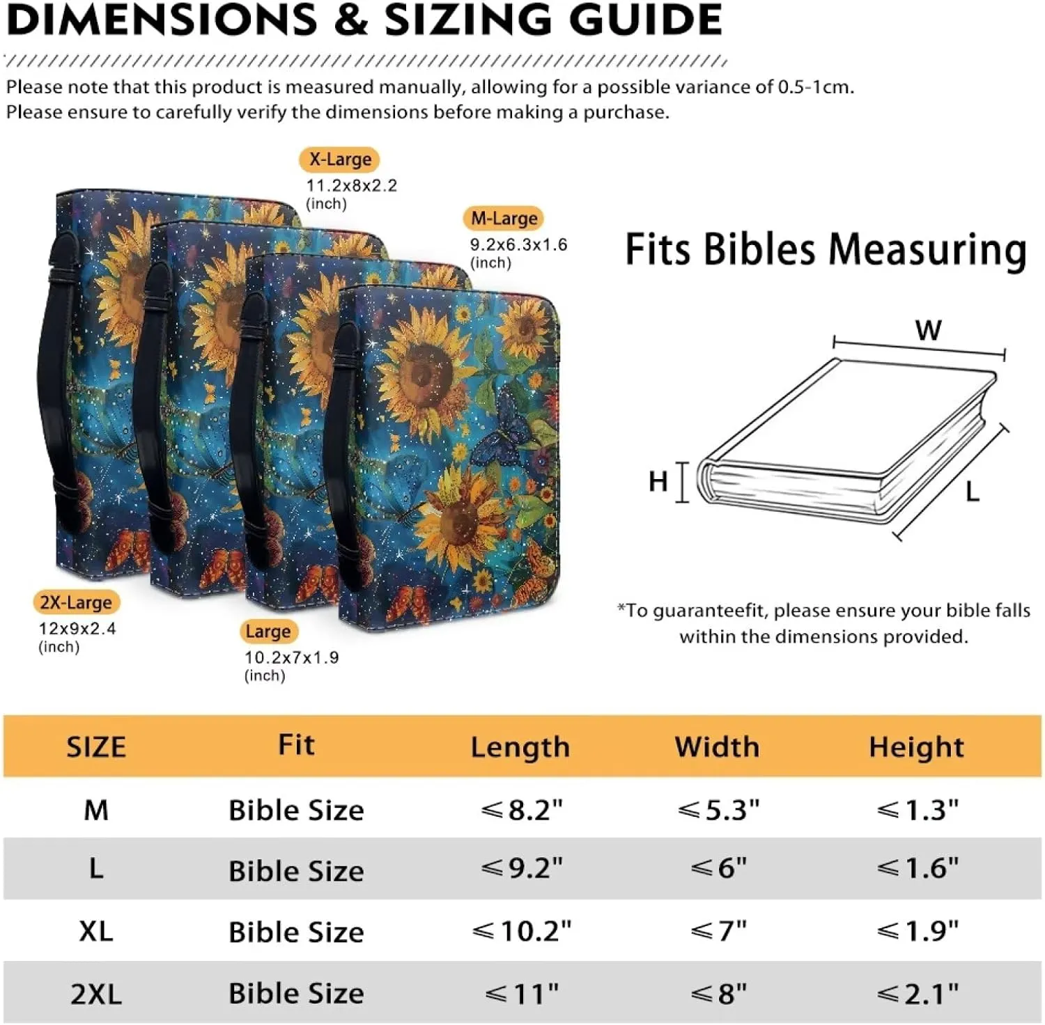 Personalized Bible Covers Bible Covers for Women Men with Pockets Extra Large Bible Case