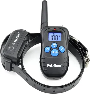 Petrainer Shock Collar for Dogs - Waterproof Rechargeable Dog Training E-Collar with 3 Safe Correction Remote Training Modes, Shock, Vibration, Beep for Dogs Small, Medium, Large