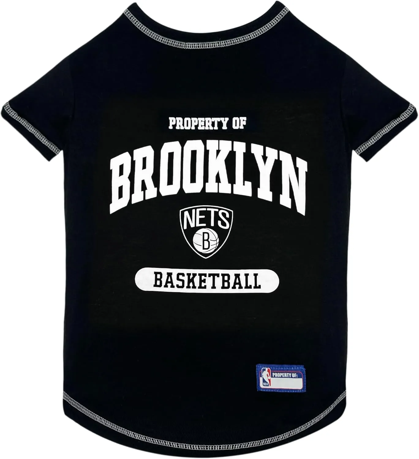 Pets First NBA Licensed Hoodies & T-shirt for Dogs & Cats, Brooklyn NETS, Small
