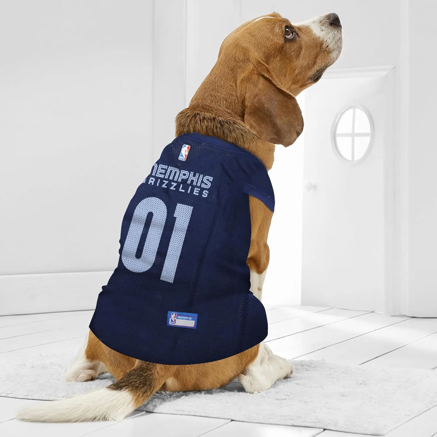 Pets First NBA MEMPHIS GRIZZLIES DOG Jersey, Large - Tank Top Basketball Pet Jersey