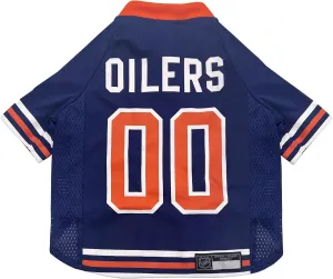 Pets First NHL Edmonton Oilers Jersey for Dogs & Cats, Small. - Let Your Pet Be A Real NHL Fan!