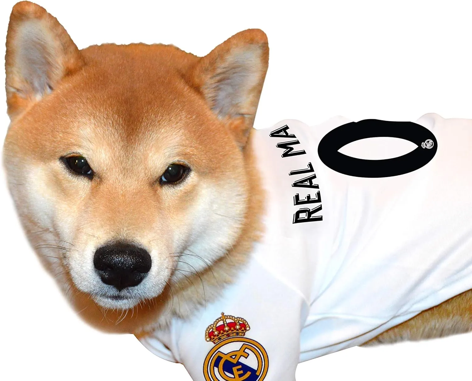 Pets First Real Madrid Jersey for DOGS & CATS Football Fan Jerseys, Bright Team colors, SIZE: X-Large