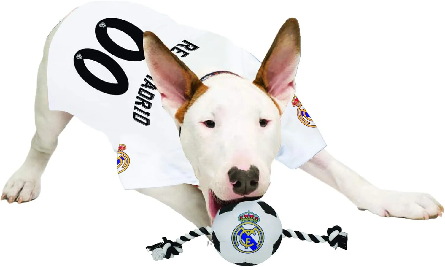 Pets First Real Madrid Jersey for DOGS & CATS Football Fan Jerseys, Bright Team colors, SIZE: X-Large