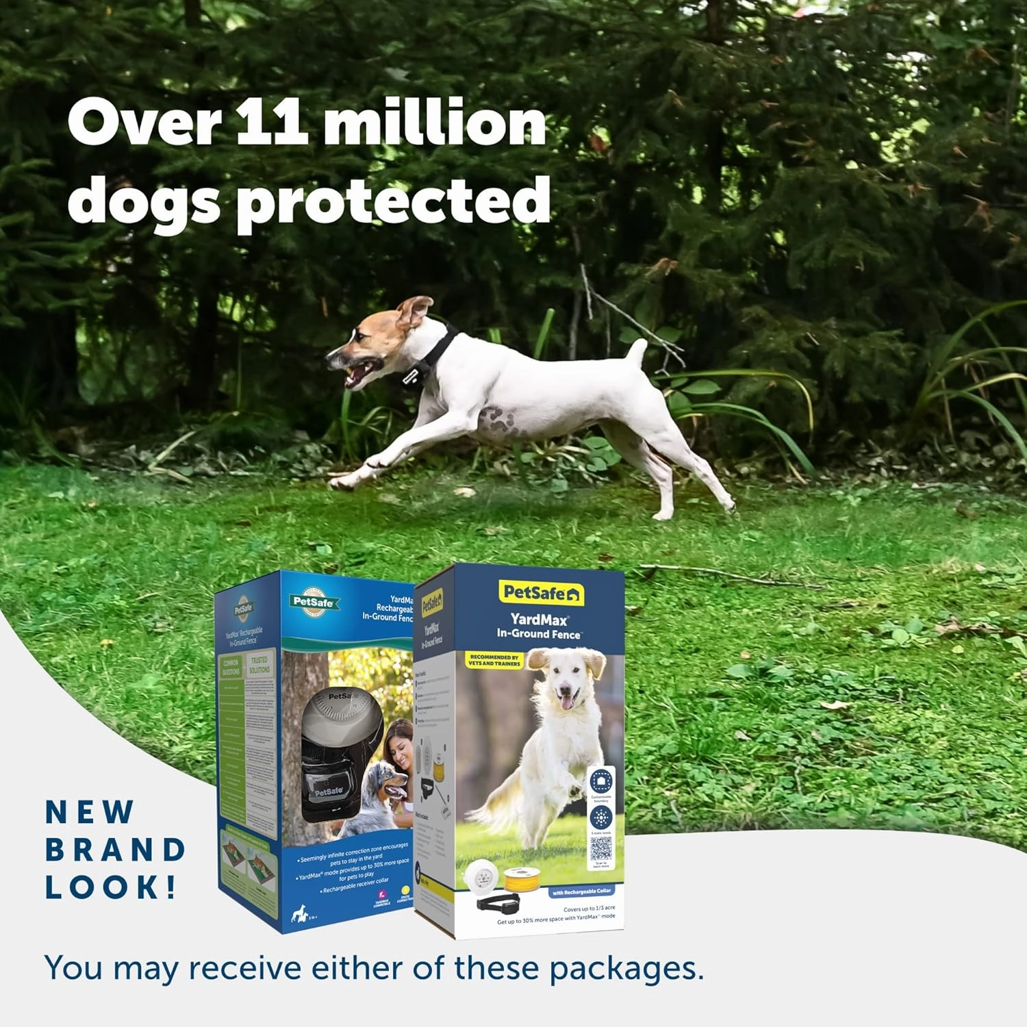 PetSafe YardMax Rechargeable In-Ground Dog Fence (500 Ft 1/3 Acre), Underground Dog Containment Kit, Covers Up to 10 Acres, Electric Pet Collar, from The Parent Company of Invisible Fence Brand