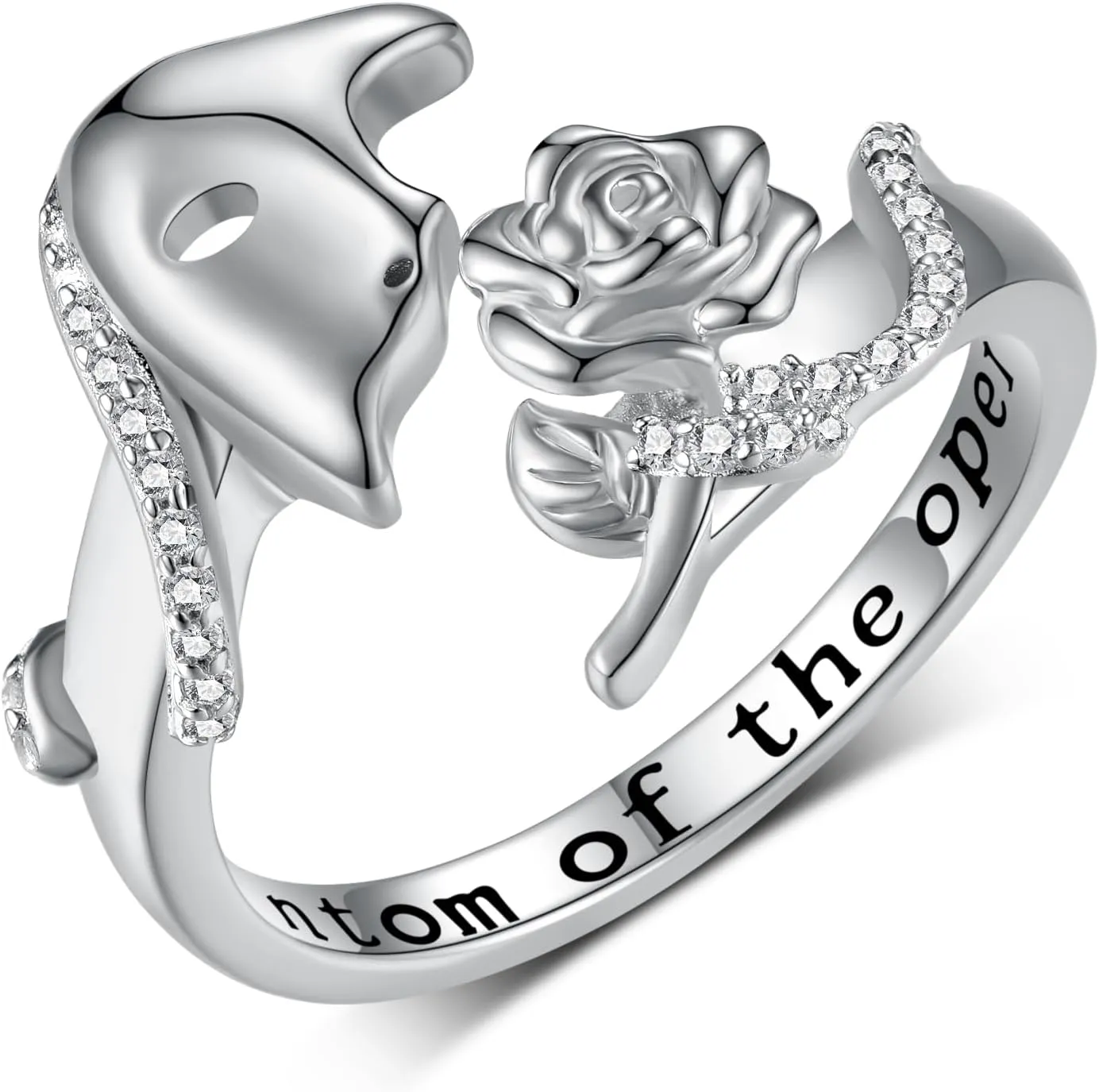 Phantom of the Opera Ring 925 Sterling Silver Phantom of the Opera Gifts Broadway Musical Theater Gifts for Women