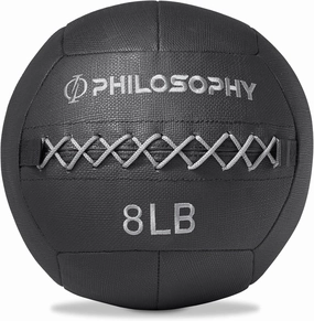 Philosophy Gym Wall Ball - Soft Shell Weighted Medicine Ball with Non-Slip Grip