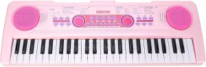 Piano, Keytar Instrument 49 Keys USB Powered with Microphone 100 Timbre and Rhythm, 50 Presentations, 49 Instrument for Boys and Girls Aged 3, 4, 5, 6