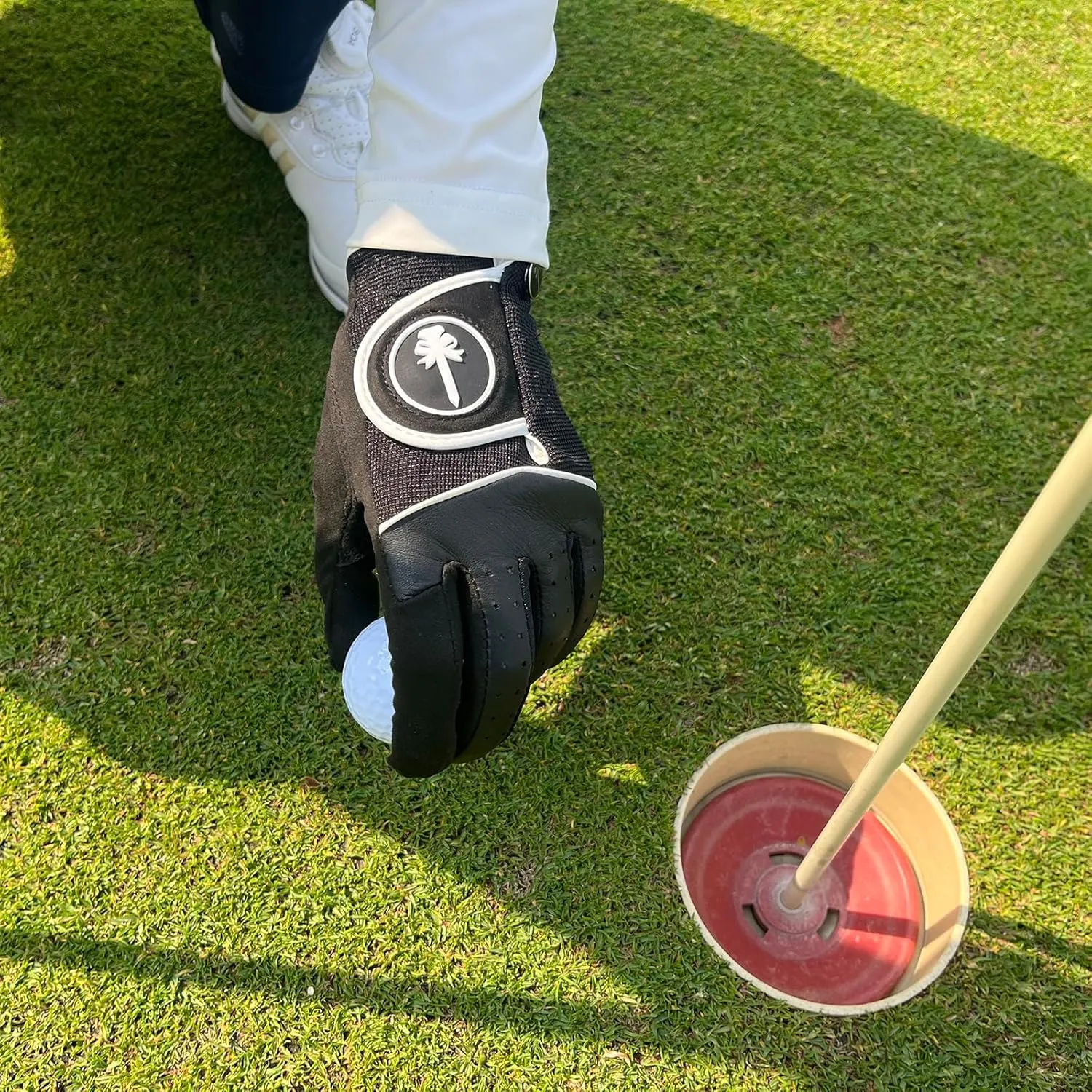 PINKTEE Women's RainGrip Golf Glove Left Hand All Weather Ladies Soft Golf Gloves with Marker for Hot Wet Weather