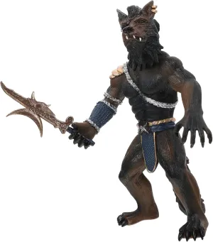 Plastic Wildlife Werewolf Model Werewolf Warrior Hand Painted Safe for Boys and Girls for Parties