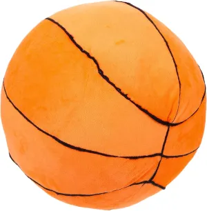 Plush Basketball Pillow Toy Soft Stuffed Basketball Cushion for Boys and Girls Random Color for Home Decoration Car Cushion Cozy Playtime Accessory