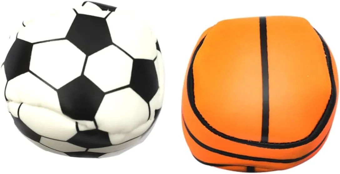 POPETPOP Basketball Designed Child Sandbag 12pcs Handmade Leather Juggle Ball Toy for Outdoor Play