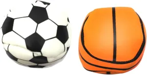 POPETPOP Basketball Designed Child Sandbag 12pcs Handmade Leather Juggle Ball Toy for Outdoor Play