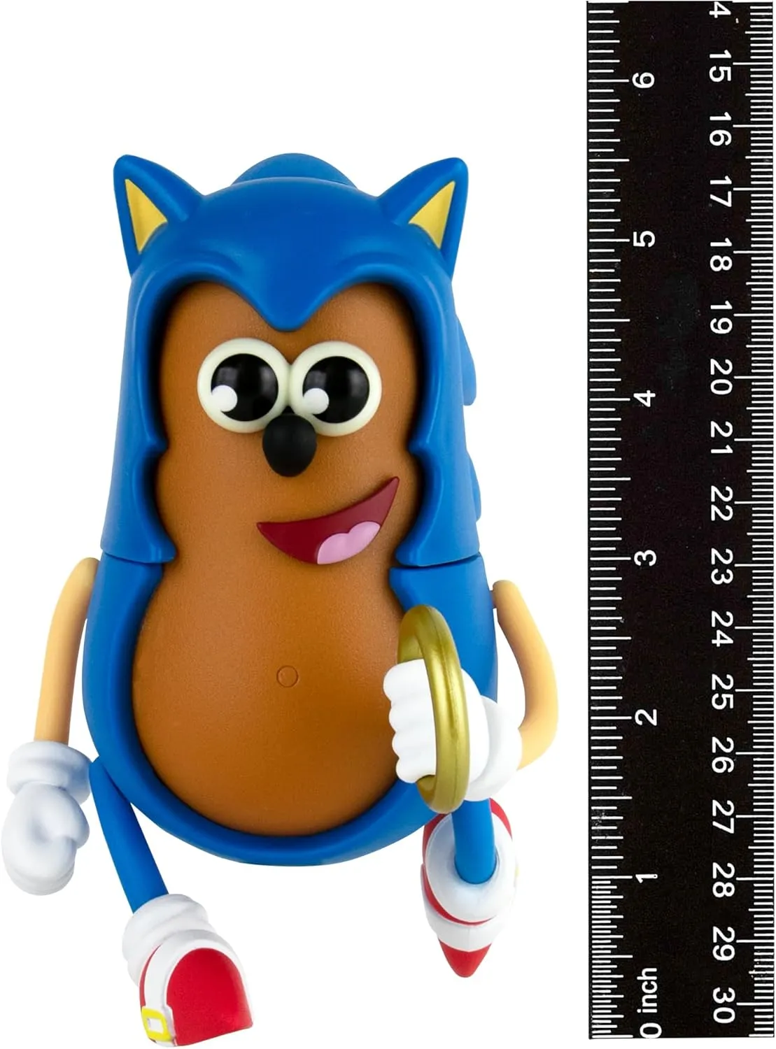 Poptaters Sonic The Hedgehog 4" Collectible Toy Figure with 14 Interchangeable Pieces & Surprise Part – Stackable Display Case – Officially Licensed – Ages 8 