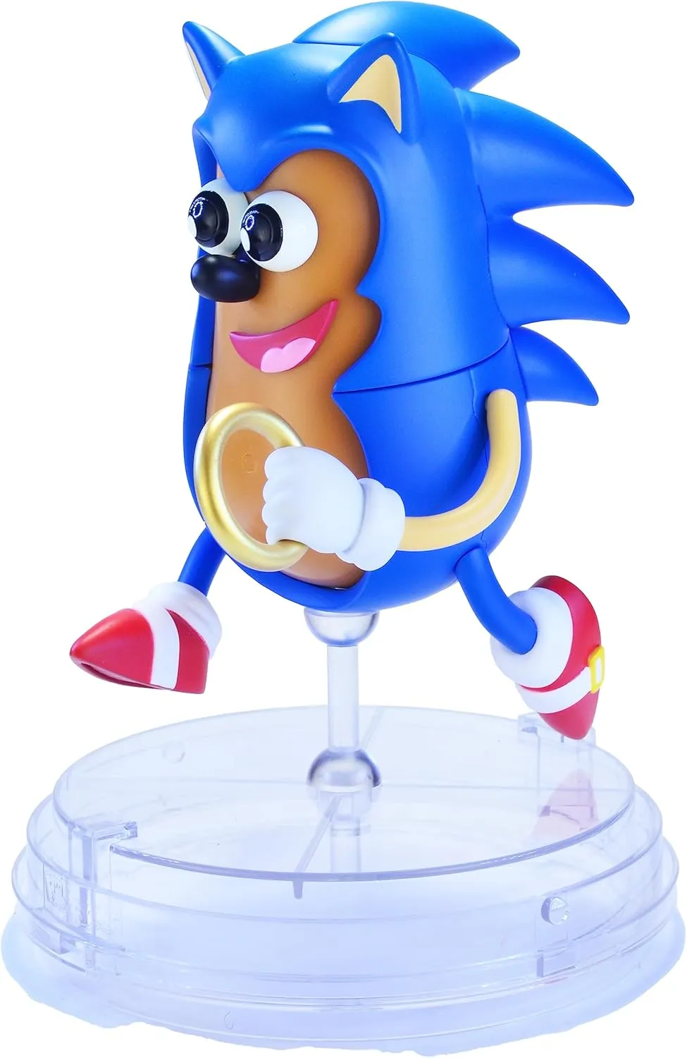 Poptaters Sonic The Hedgehog 4" Collectible Toy Figure with 14 Interchangeable Pieces & Surprise Part – Stackable Display Case – Officially Licensed – Ages 8 