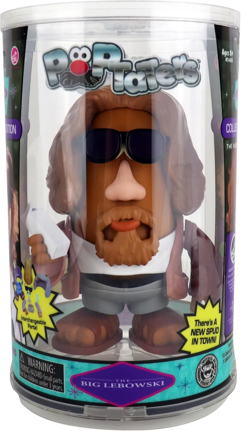 Poptaters The Big Lebowski, The Dude 4" Collectible Toy Figure - with 12 Interchangeable Pieces & Surprise Part - Toys for Kids & Adults - Ages 8 