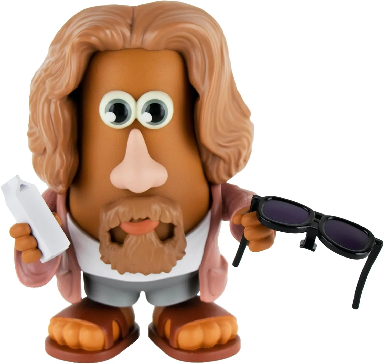 Poptaters The Big Lebowski, The Dude 4" Collectible Toy Figure - with 12 Interchangeable Pieces & Surprise Part - Toys for Kids & Adults - Ages 8 