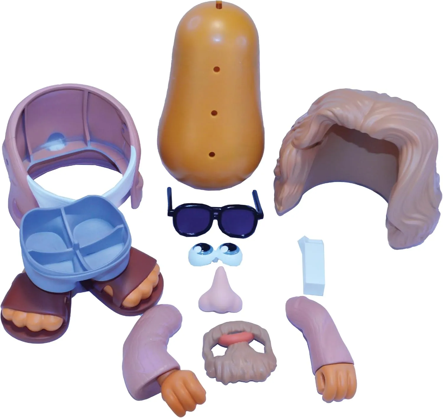 Poptaters The Big Lebowski, The Dude 4" Collectible Toy Figure - with 12 Interchangeable Pieces & Surprise Part - Toys for Kids & Adults - Ages 8 