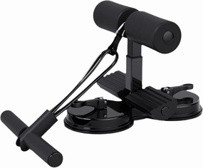 Portable Adjustable Sit Up Floor Holder,Sit Up Bar,Situp Bar Assistance Device for Ab Workouts,with 2 Strong Suction Cups and 1 Resistance Band Sit-Ups Core Exercises For Home Office Gym